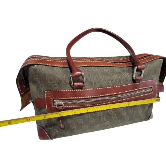 Dooney Bourke Anniversary Signature Double Cargo Pocket Satchel Handbag Purse DB - Picture 6 of 7